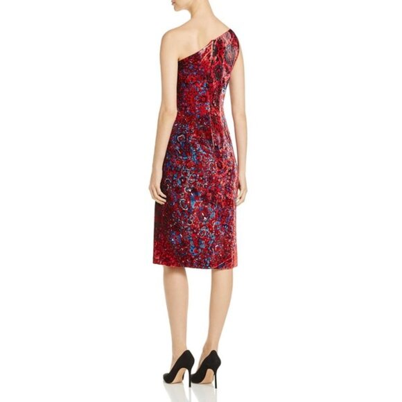 ELIE TAHARI Carter Velvet Floral Print Dress 1661 - Picture 2 of 7